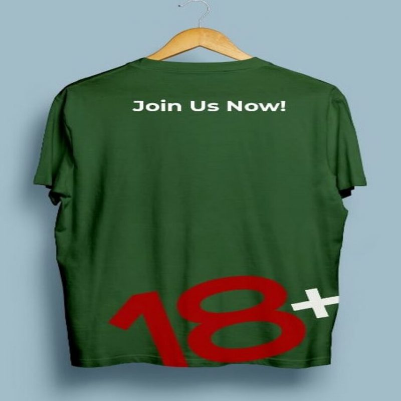 18 Plus Green Shirt